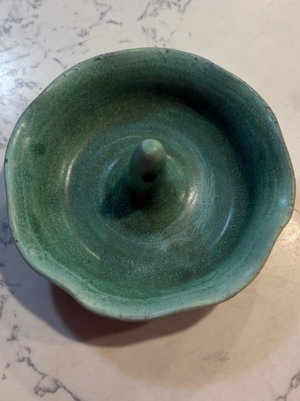 ❤️‍🔥BOGO FREE NEW Handcrafted Green Ceramic Ring Jewelry Trinket Holder